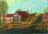 D.L. van der Werff - olieverfschilderij voorstellende de werf aan de Noorderdwarsvaart in Drachten.
